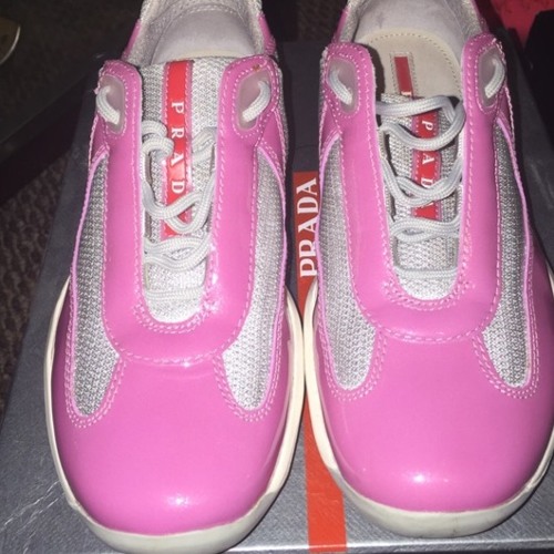 pink prada sneakers